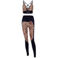 Leopard Print Yoga Set for Women - Sports Bra & Leggings