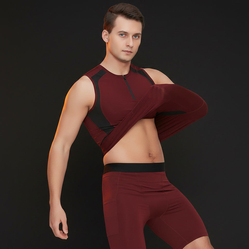 Men's Quick-Dry Sleeveless Workout Compression Tank Top