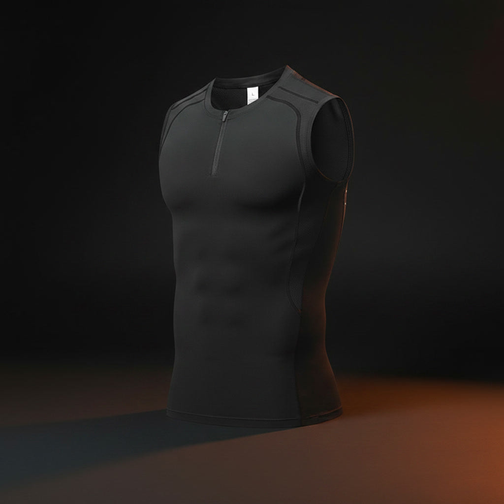Men's Quick-Dry Sleeveless Workout Compression Tank Top