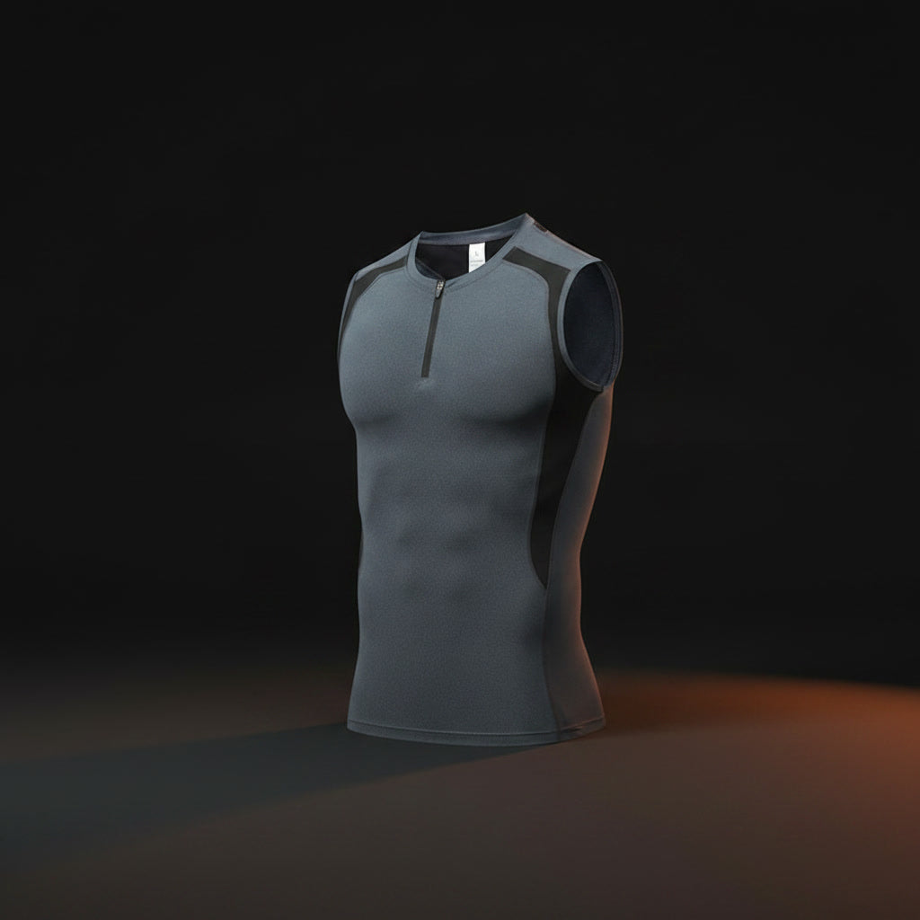 Men's Quick-Dry Sleeveless Workout Compression Tank Top