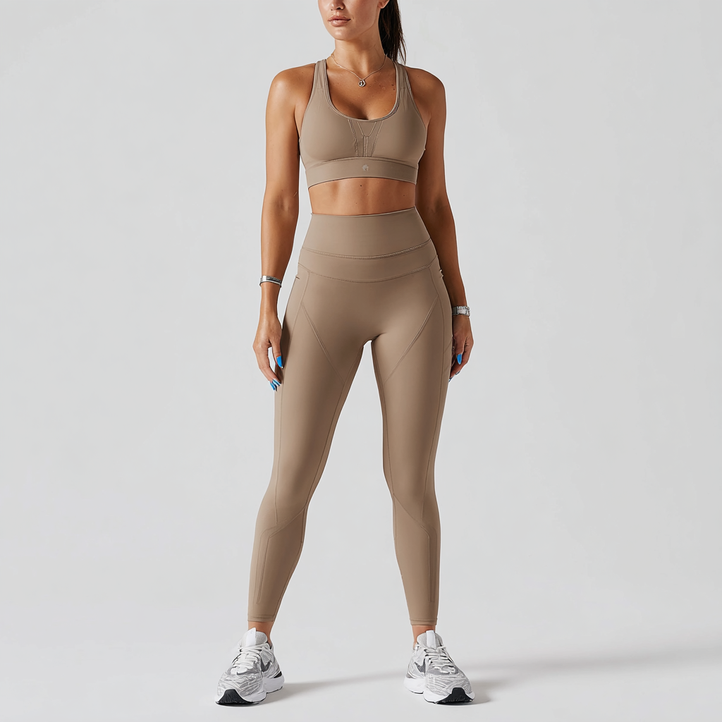 Women's Running Beauty Back Nude Fitness Clothing